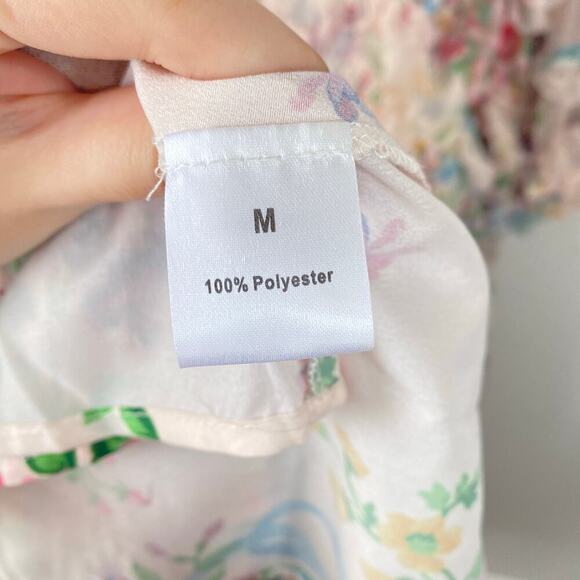 UNTAMED PETALS By Amanda Judge Dreamer Maxi Dress Floral Mesh Size Medium - Picture 9 of 13